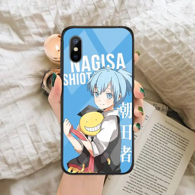 

Koro Sensei Phone Case Tempered glass For iphone 6 6S 7 8 plus X XS XR 11 12 mini PRO MAX