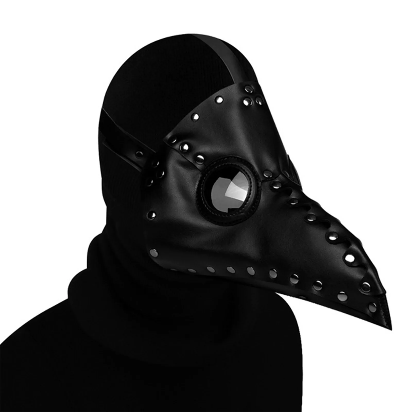

Halloween Gothic Mask PU Leather Beak Role Play Steampunk Party Costume Props Anonymous Mask