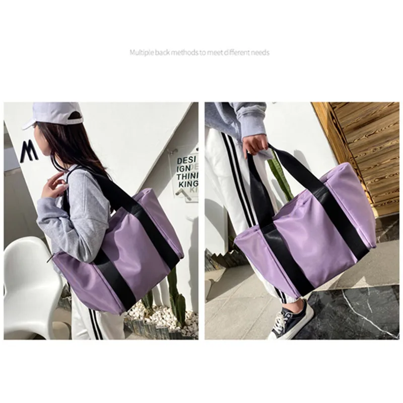 

Waterproof Gym Yoga Mat Weekend Travel Large Nylon Training Beach Duffel Weekende Handbags Fitness Sports Shoulder Bag For Women