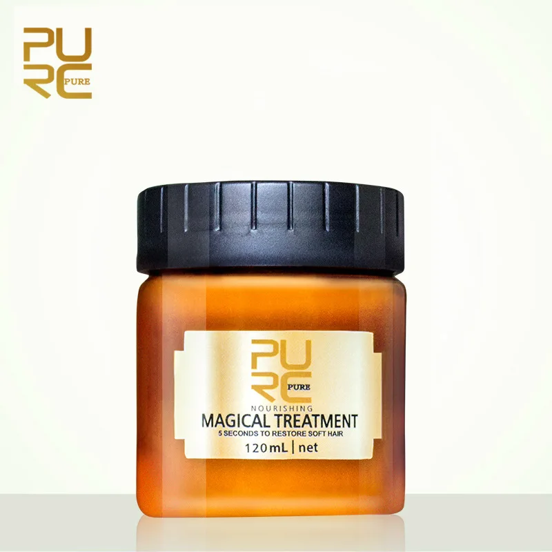 PURC Magical Treatment Hair Mask Nutrition Infusing Masque for 5 Seconds Repairs Hair Damage Restore Soft Hair Care 120ml