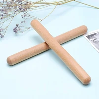 hot 8 pairs classical wood claves musical percussion instrument natural hardwood rhythm sticks percussion rhythm sticks children