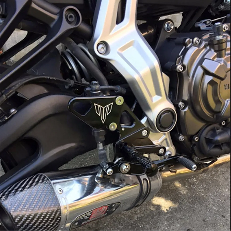1 пара мотоцикл регулируемый задний Комплект подножка для Yamaha MT FZ 07 MT07 FZ07 2013 14 15 16 17