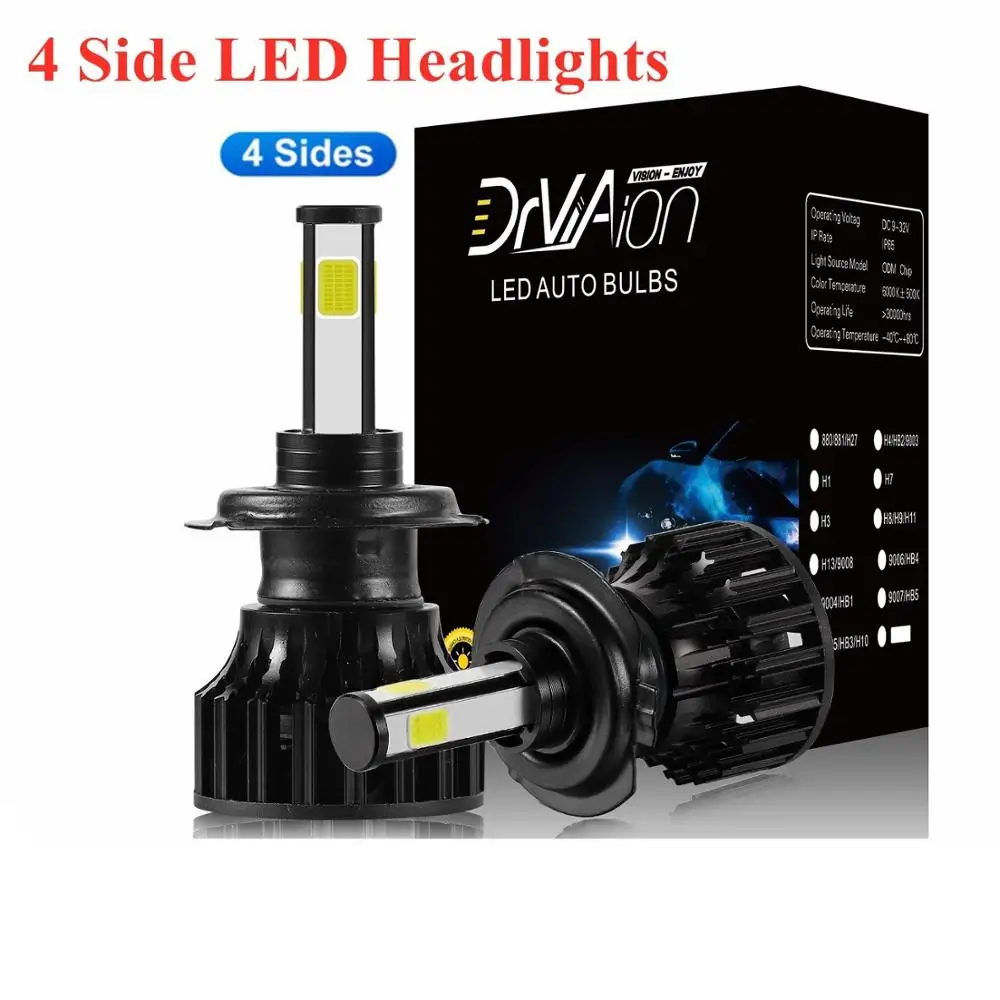 2 шт. автомобисветодиодный светодиодсветильник лампы H1 H4 H7 H11 H8 H9|Передние LED-фары