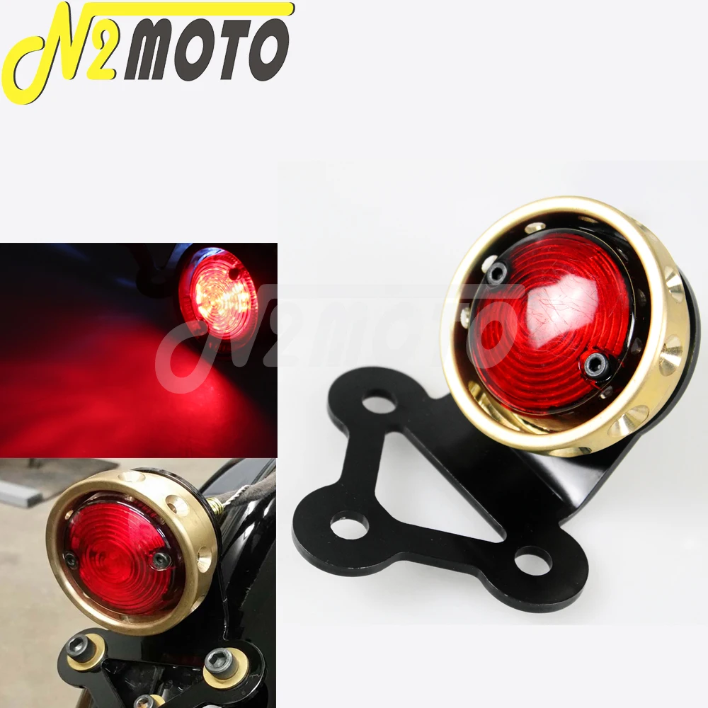 

Универсальный светодиодный задний фонарь для мотоцикла, тормозной Стоп светильник сигнал для номерного знака Cafe Racer, Harley Chopper Sportster XL