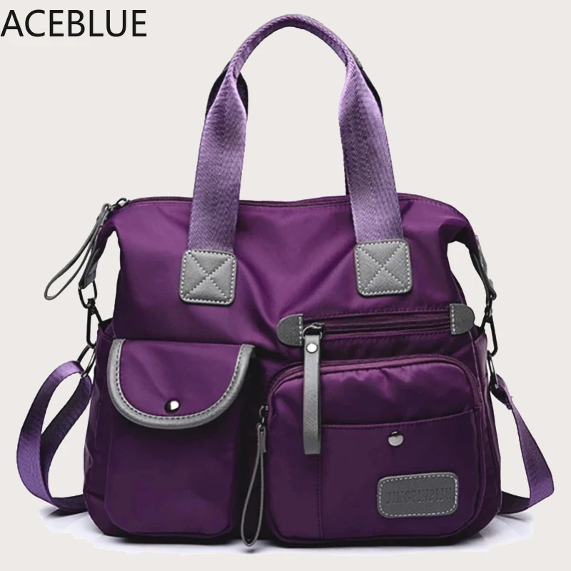

ACEBLUE New Arrival Nylon Women Messenger Bags Casual Large Capacity Ladies Handbag Female Crossbody Shoulder Bags Waterproof
