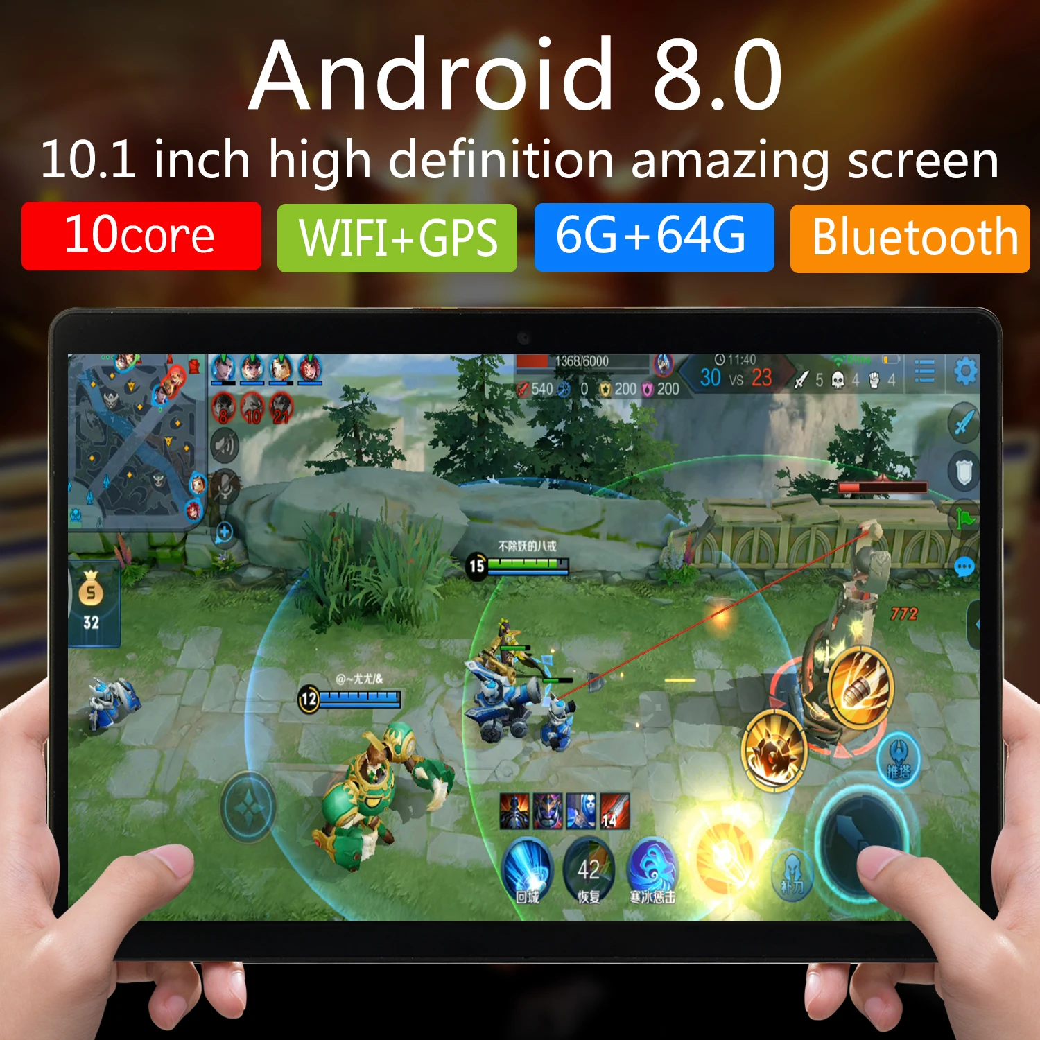 

New Arrival 2021 10.1 Inch 6+64GB Storage Tablet Computer 8+13 Million Camera Ipad Dual SIM+TF Card Tablet Global Version