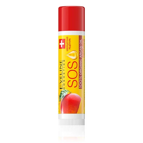 Бальзам для губ EVELINE SOS ARGAN OIL EXOTIC MANGO восстанавливающий 4 5 г Стик Универсальный |