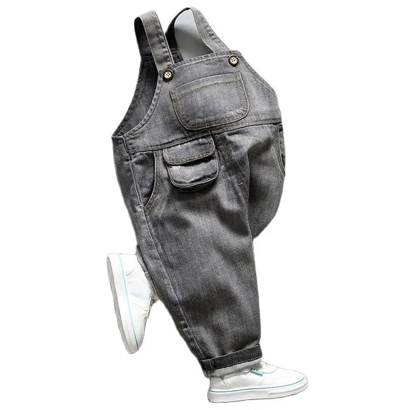 

VIDMID Children's suspenders spring children's 1-4 year-old casual Korean 2021 new fashion pure cotton trousers P4943