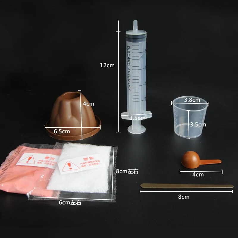 Детские научные игрушки сделай сам набор для экспериментов с вулканом обучающие