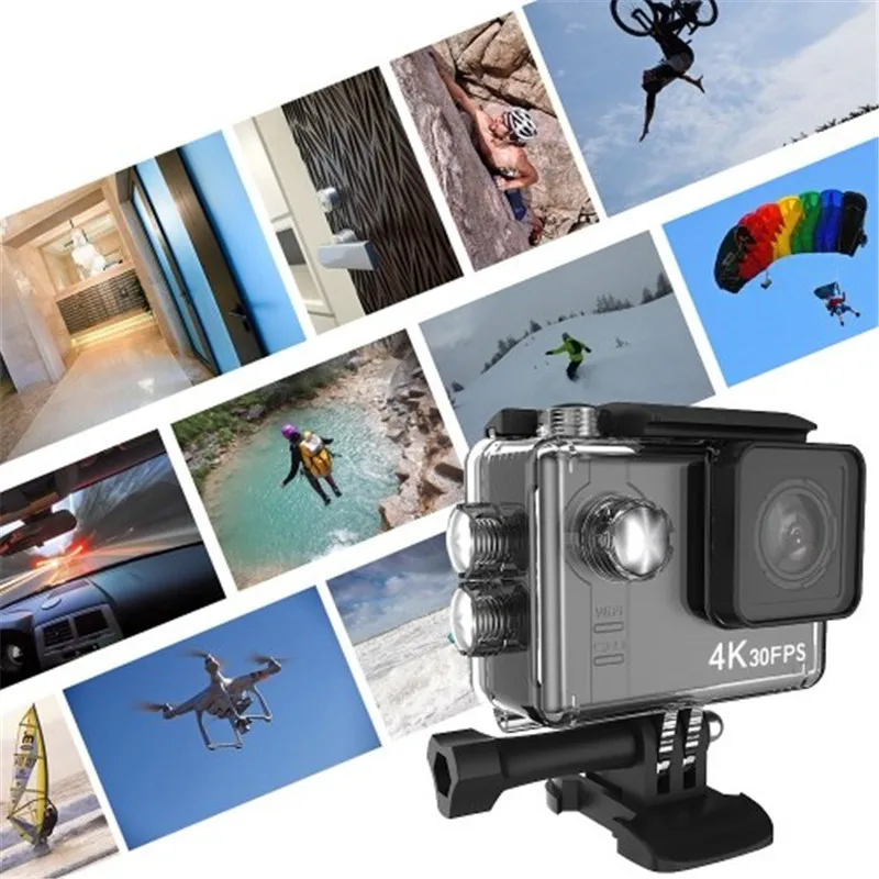 2 0 дюйма с разрешением 4K Ultra HD WiFi экшн камера для занятий спортом Камера Ambarella 16MP Anti
