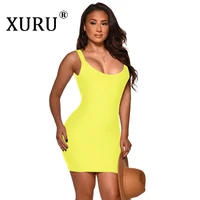 xuru 2021 european and american spring and summer new womens dress thread sling halter slim sexy dress