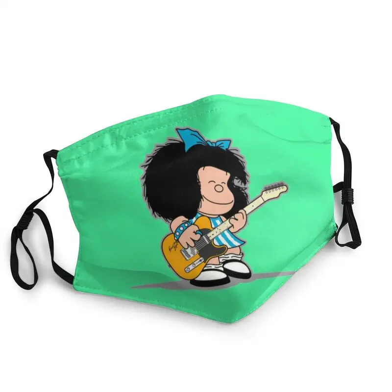 

Mafalda маска для лица для мужчин против смога аргентинский мультфильм Quino комиксы маска Защита дышащий респиратор Муфель
