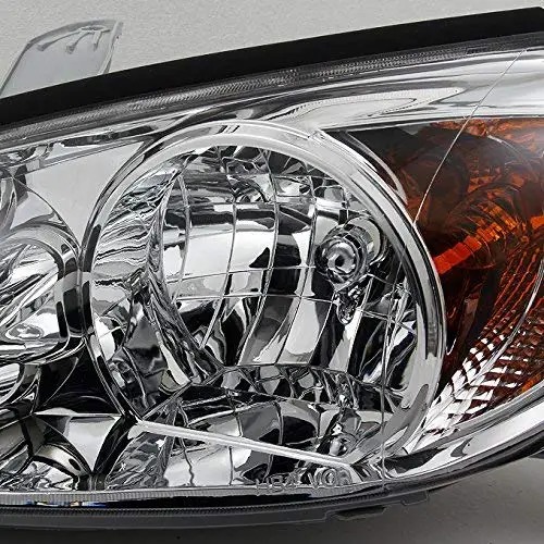 Sulinso подходит для Toyota-Camry LE SE XLE хромированные прозрачные передние фары сменные
