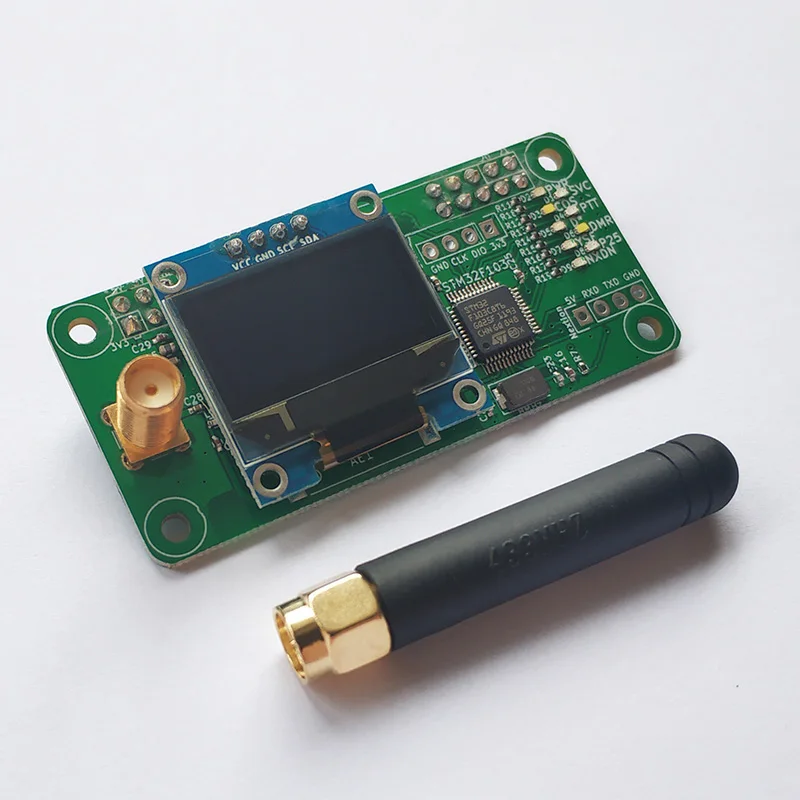 add OLEDwithout case Jumbospot MMDVM точка доступа поддержка UHF и VHF антенна поддержка P25 DMR YSF DSTAR NXDN для raspberry Pi-Zero W, Pi 3, Pi 3B - Цвет: add OLEDwithout case