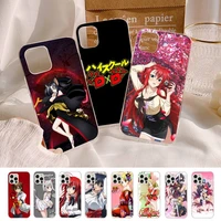 high school dxd phone case for iphone 11 12 13 mini pro xs max 8 7 6 6s plus x 5s se 2020 xr cover