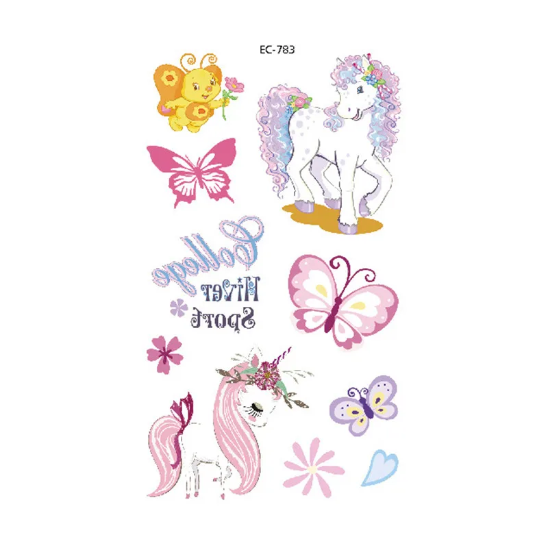 Новые водонепроницаемые детские тату наклейки Оригинальные милые цветные