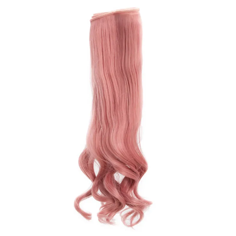 1 шт. 25*100 см волнистые кудрявые синтетические волосы вьющиеся яркие цвета красный