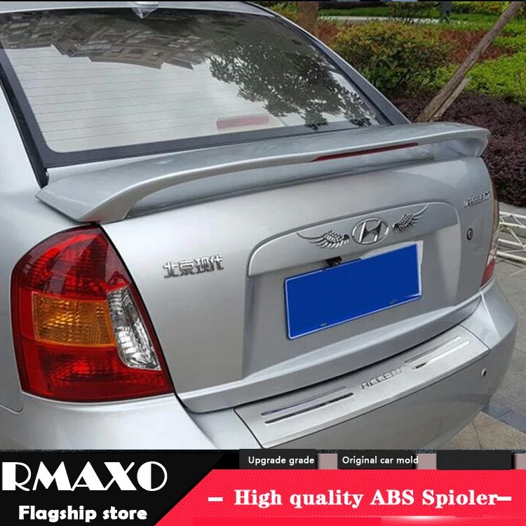 Спойлер для Hyundai ACCENT 2003 2008 Высокое качество ABS Материал автомобильное заднее