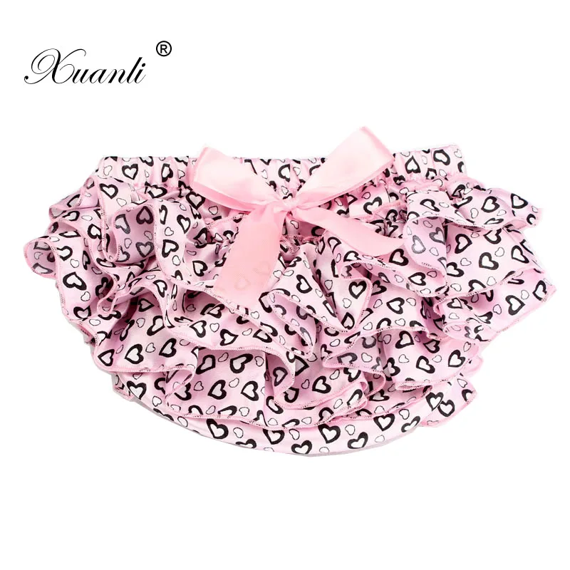 

Baby Clothing Baby Girl Bloomers Toddler Ruffles Baby Shorts Satin Bow Panties Baby Bloomer Diaper Cover 11 Colors