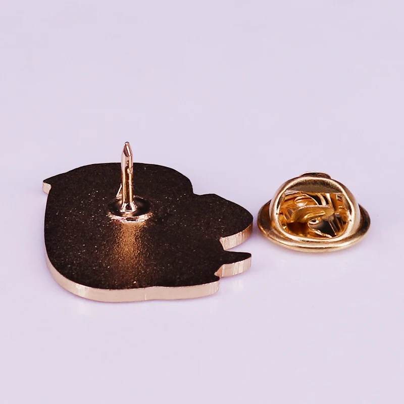 Брошь в виде Свинки Bluberry и морской свинки эмалированные металлические значки