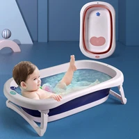 silicone foldable baby take a bath bathtub non slip foot bath bucket folding portable pet dog bathtub bathroom laundry basket