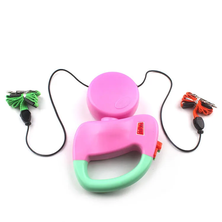 

QQQPET Pet Products Dog Supplies 3m Length Double Hands Retractable Leash For Puppy Dual Pet Dog Puppy Walking Leashes