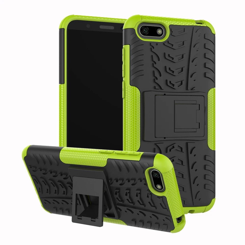 

Huawei Honor 7S Dua L22 Case Honor7S 5.45" TPU & PC Dual Armor With Stand Silicone Bumper Cover For Huawei Honor 7S DUA-L22