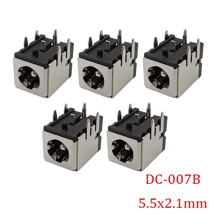 5 шт. 5*2 1 мм DC-007B DC Мощность зарядный розеточный разъем DC007B 5x2 Женский Джек выход