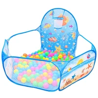 cartoon folding indoor ocean ball pool layout fence baby game house childrens tent color wave ball pool liberate mothers hands