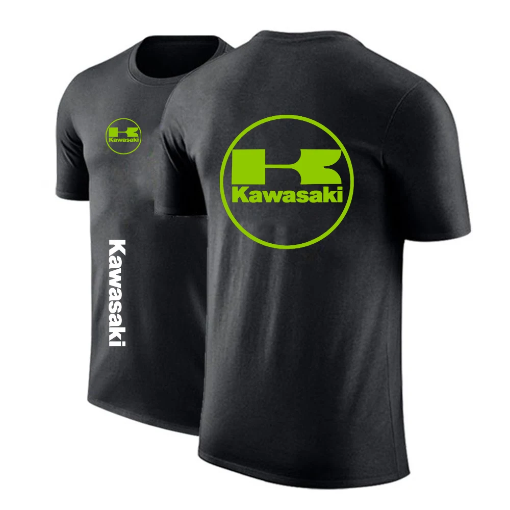 

Customized Men's T-Shirt Kawasaki S Motorcycle Standard T-Shirt Pure Color Hip Hop Fashion Top High Street Top 2021 Summer New