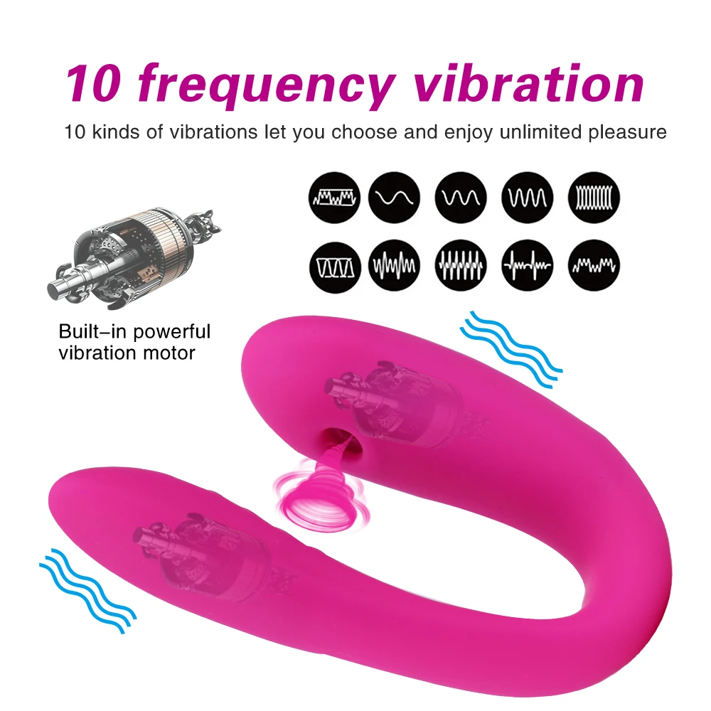 Беспроводной u образный вибратор секс игрушка для пар мощный клитор сосание