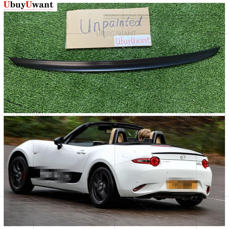 Задний спойлер для MAZDA MX5 задний стайлинга автомобиля из искусственной кожи без