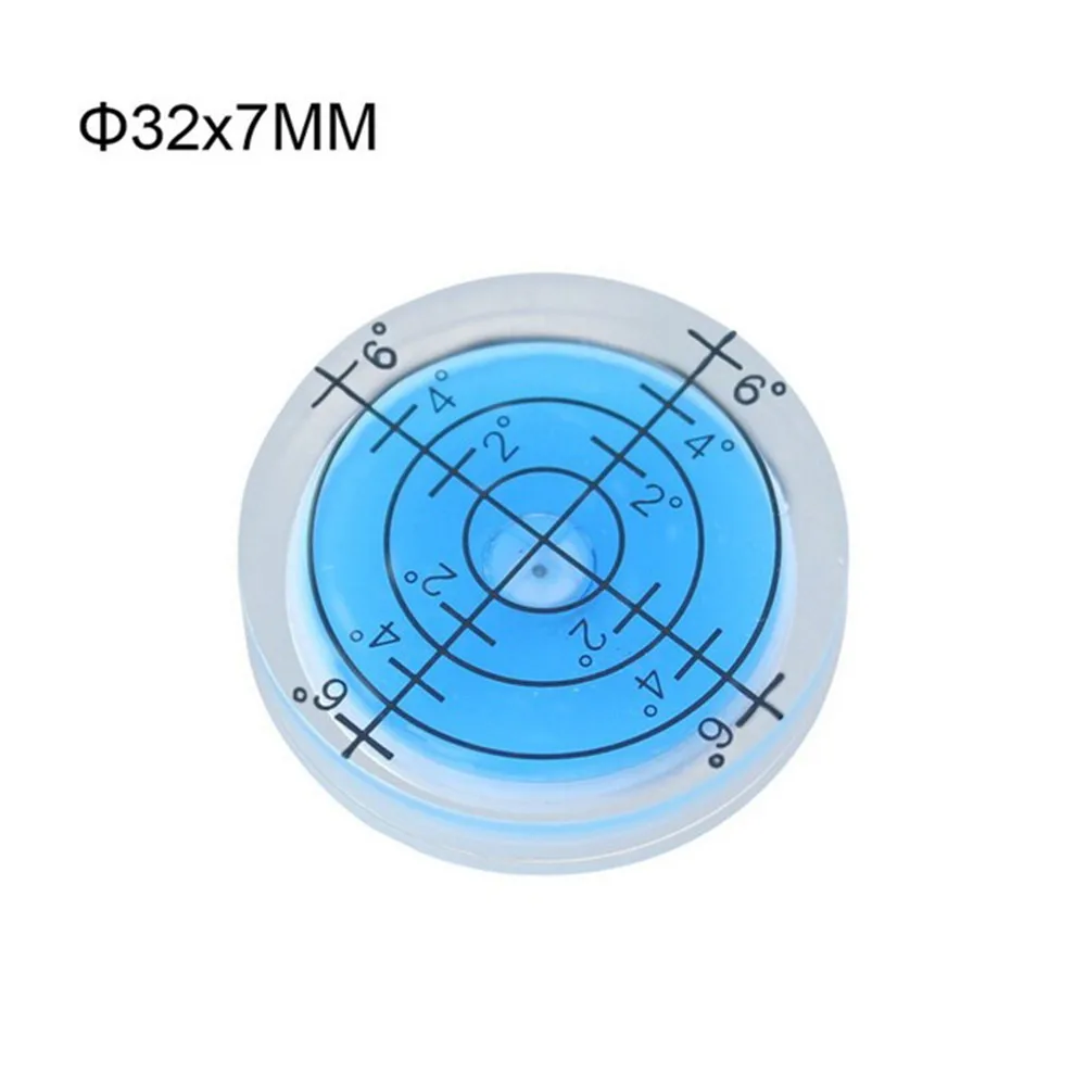 

32mm Bull Eye Level Spirit Bubble Orbit Surface 0 - 6 Degree Levelling Area Plastic Bead Universal Leveling Bubble Tools