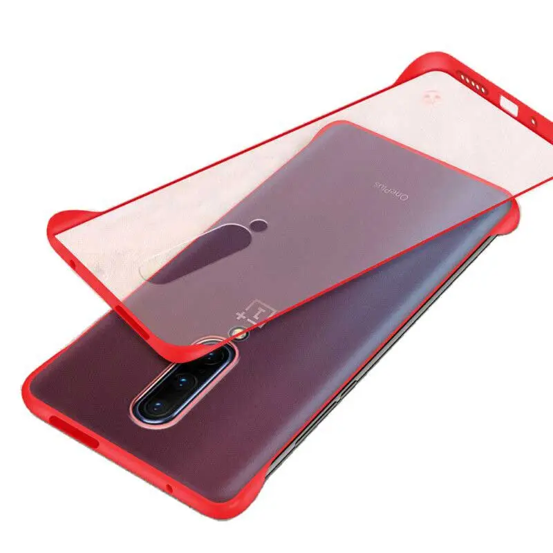 Красный Бескаркасный чехол для Oneplus 7 Pro чехол Ультратонкий матовый PC ударопрочный чехол для One plus 7 Oneplus 7Pro чехол - Цвет: Красный