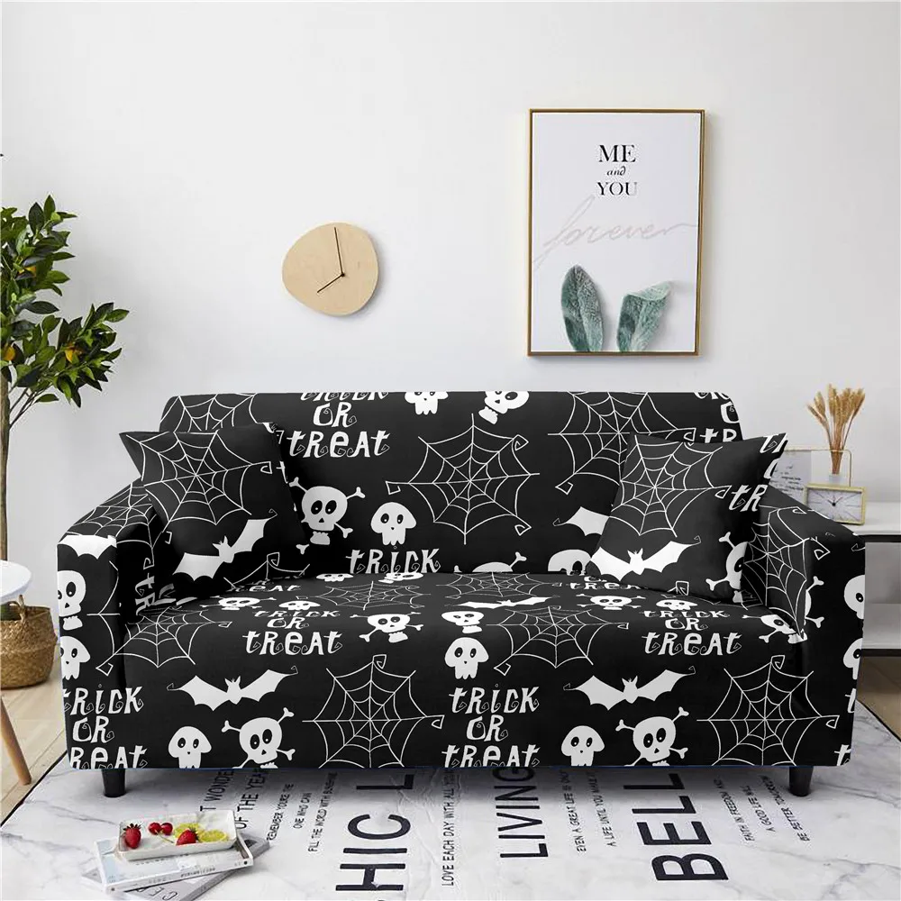 Эластичный чехол для дивана из спандекса с буквенным принтом гостиной плотный