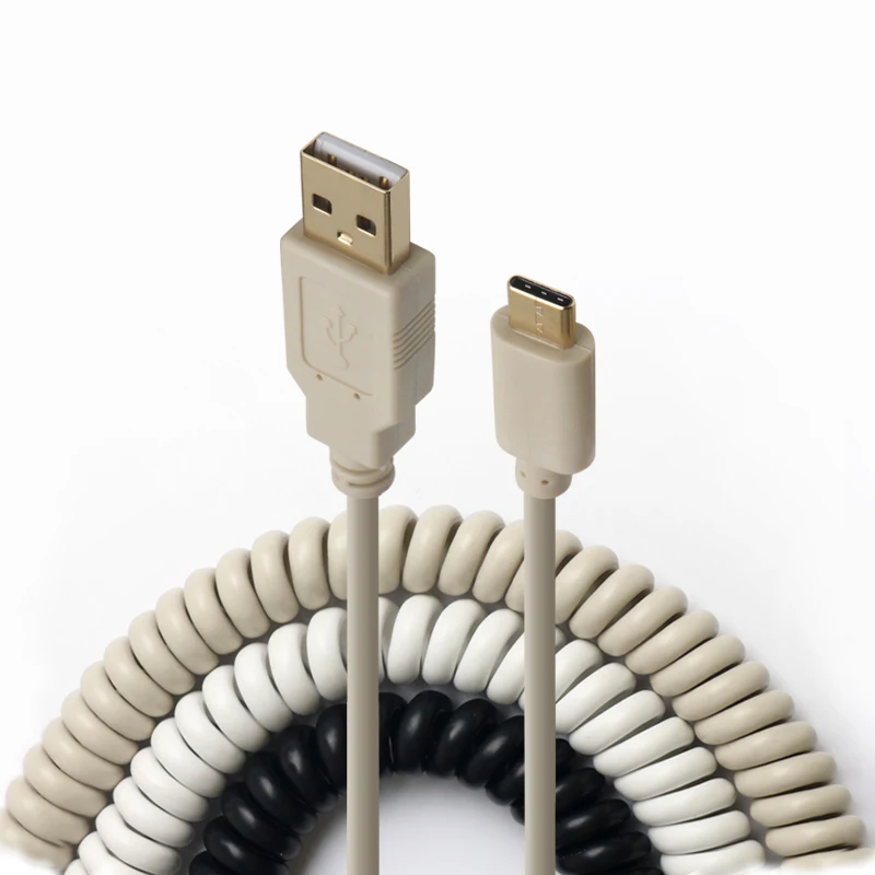 Спиральный кабель провод механическая клавиатура GH60 USB типа c порт для набора