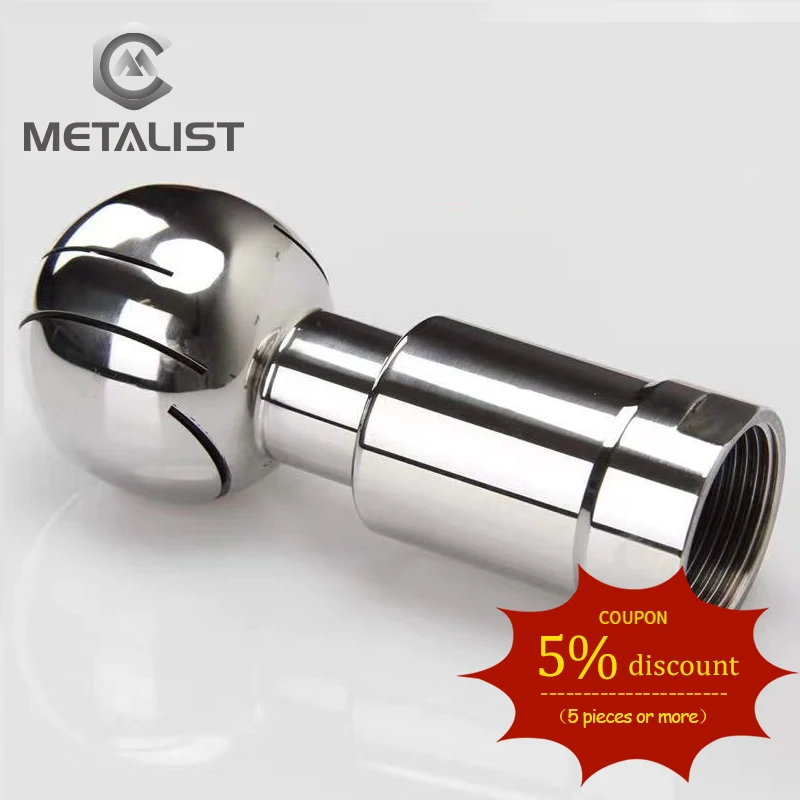 Металистический 1 'ɽN25 с внутренней резьбой SS304 санитарный вращающийся