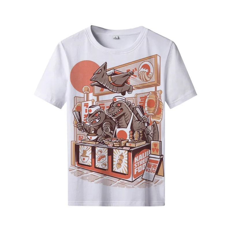 

2021 new hot sale 3D printing Japanese animation comics men and women round neck short sleeve T-shirt children's T-shirt