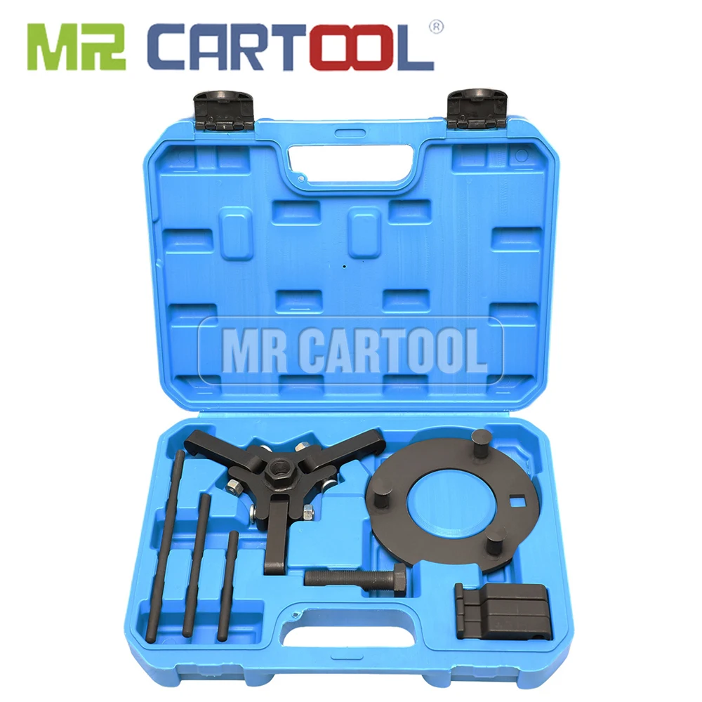MR. CARTOOL-Juego de eliminación de polea de amortiguador armónico, equilibrador extractor para GM, Chrysler, Chevrolet, Hyundai, Mazda, Cadillac, herramienta de reparación de coche