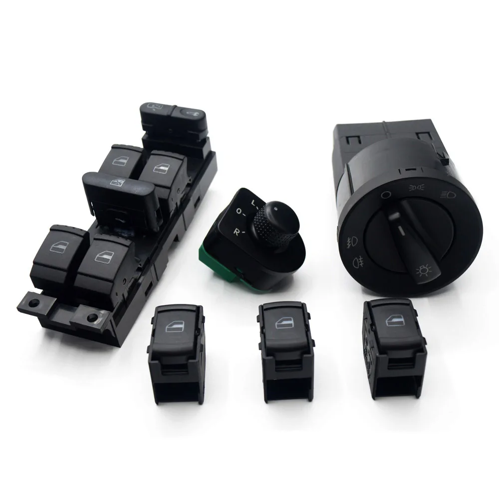 6 шт. новая мощность мастер зеркало окно переключатель фары для Volkswagen VW JETTA GOLF MK4 BORA