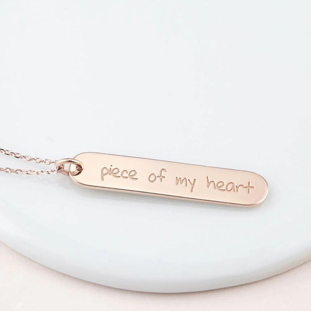 FYW Dog Footprint Custom Name Bar Necklace Stainless Steel Personalized Women Necklaces Choker Customized Your Jewelry Gift | Украшения и