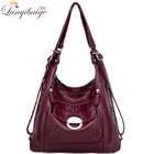 Мягкие кожаные сумки, роскошные женские сумки, дизайнерские сумки через плечо для женщин, новинка 2020, большие сумки на плечо, рюкзак для путешествий