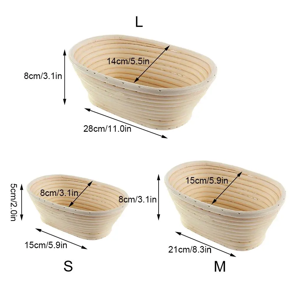 Плетеная корзина из ротанга для брожения 8 стилей багет дачного хлеба банетница