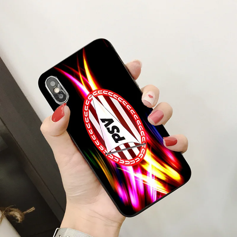 PSV FC Eindhoven чехол для iPhone XR 11 Pro XS Max X 5 5S силиконовый DIY Bergwijn iphone 7 8 6 S Plus