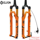 Велосипедная вилка для горного велосипеда, 26 дюймов, 27,5 дюйма, 29er дюйма, вилка с воздушной подвеской, прямая, коническая, сквозная ось, быстросъемная, регулировка отскока