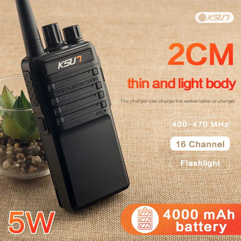 KSX30 SLS портативная рация 5 Вт 16CH UHF 400 470 МГц двухсторонняя радиосвязь переговорное
