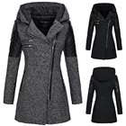 Куртка женская зимняя, теплая, плотная, на молнии, с отложным воротником, # L20, полностью Лоскутные