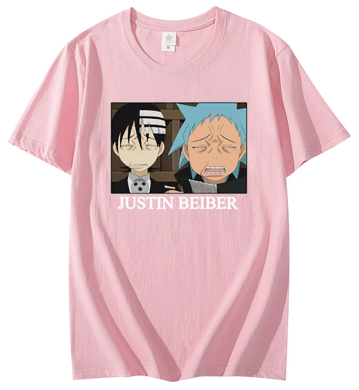 

Japanese Anime Men Soul Eater Oversized T Shirt Fashion Print Tshirt Summer Mens Manga Cotton Short Sleeve T-shirt Men Funny Top