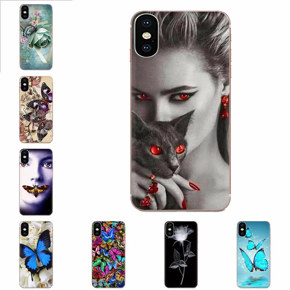 Butterfly On White Roses Flower For Xiaomi Redmi mi10 lite Pro Note 9 PRO Max 9s Mi9 K30 K20 5G Silicone Cases Covers | Мобильные