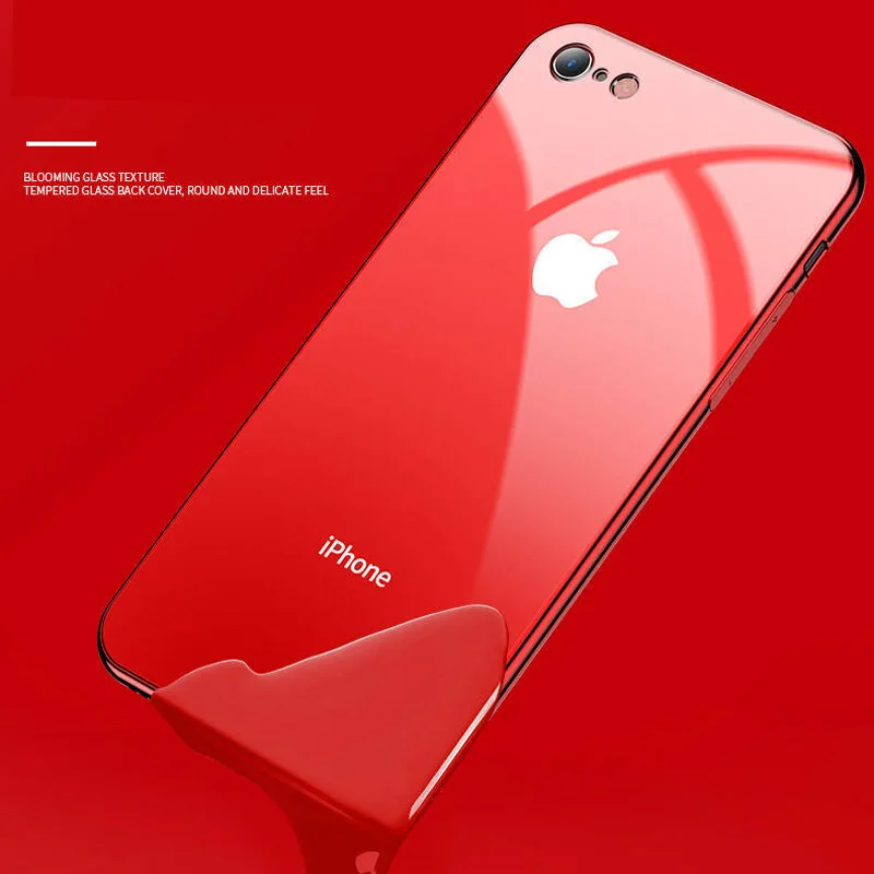 Роскошный металлизированный зеркальный чехол из закаленного стекла для iPhone 7 11 Pro Max X XR XS 6s 8 Xs Max черный глянцевый чехол Etui